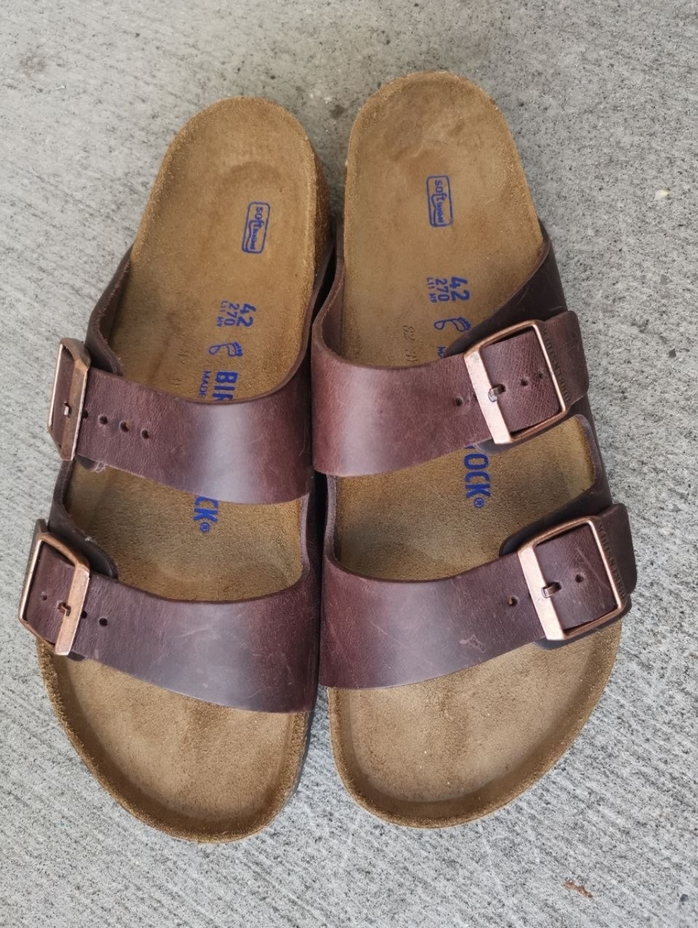 Birkenstock Sandals Oiled Leather Brown